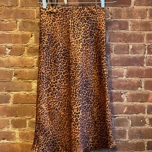 Leopard print skirt